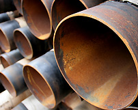 tubos em ferro e aço